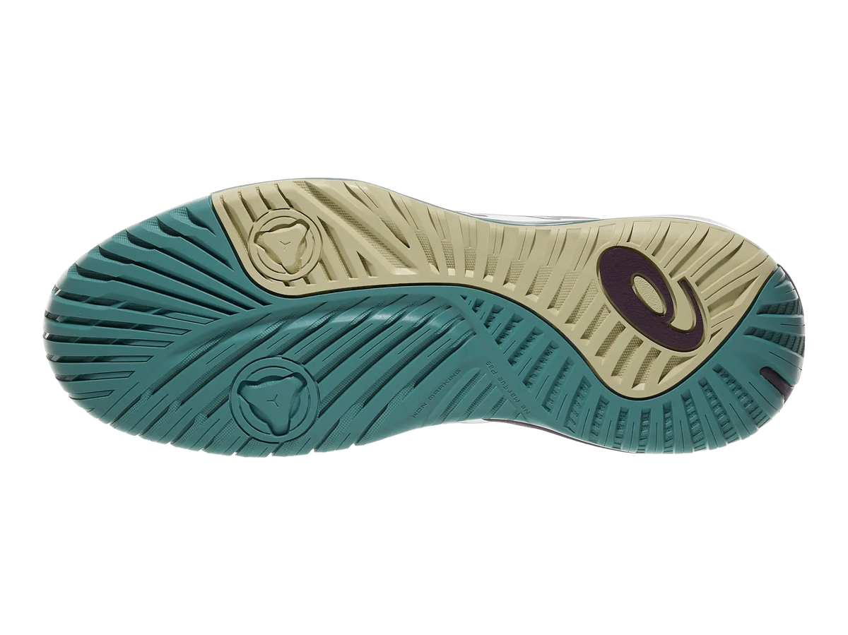 Tenis Asics Gel Resolution X (White/Dark Aubergine)