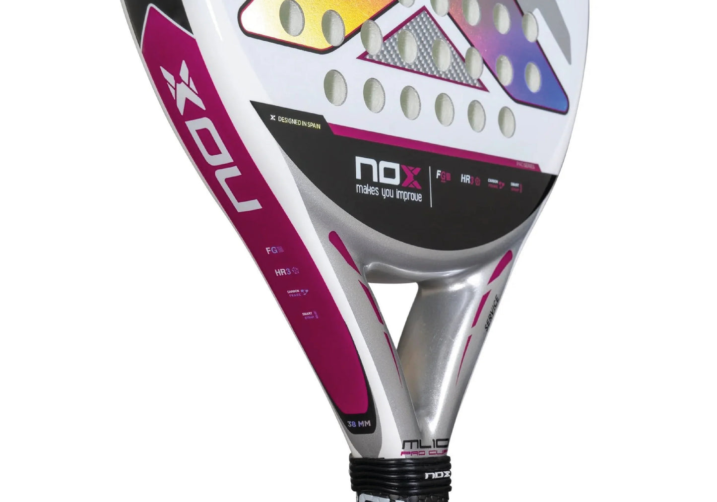 Pala Nox ML10 Pro Cup Coorp Silver By Miguel Lamperti (363g.) 2025
