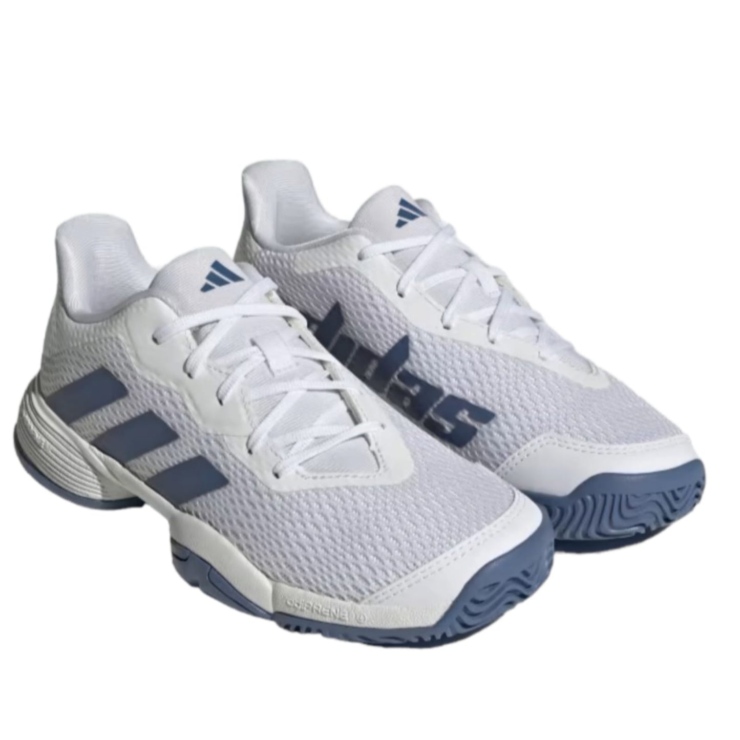Tenis Adidas Barricade K Junior (Blanco/Azul Opaco) G9528