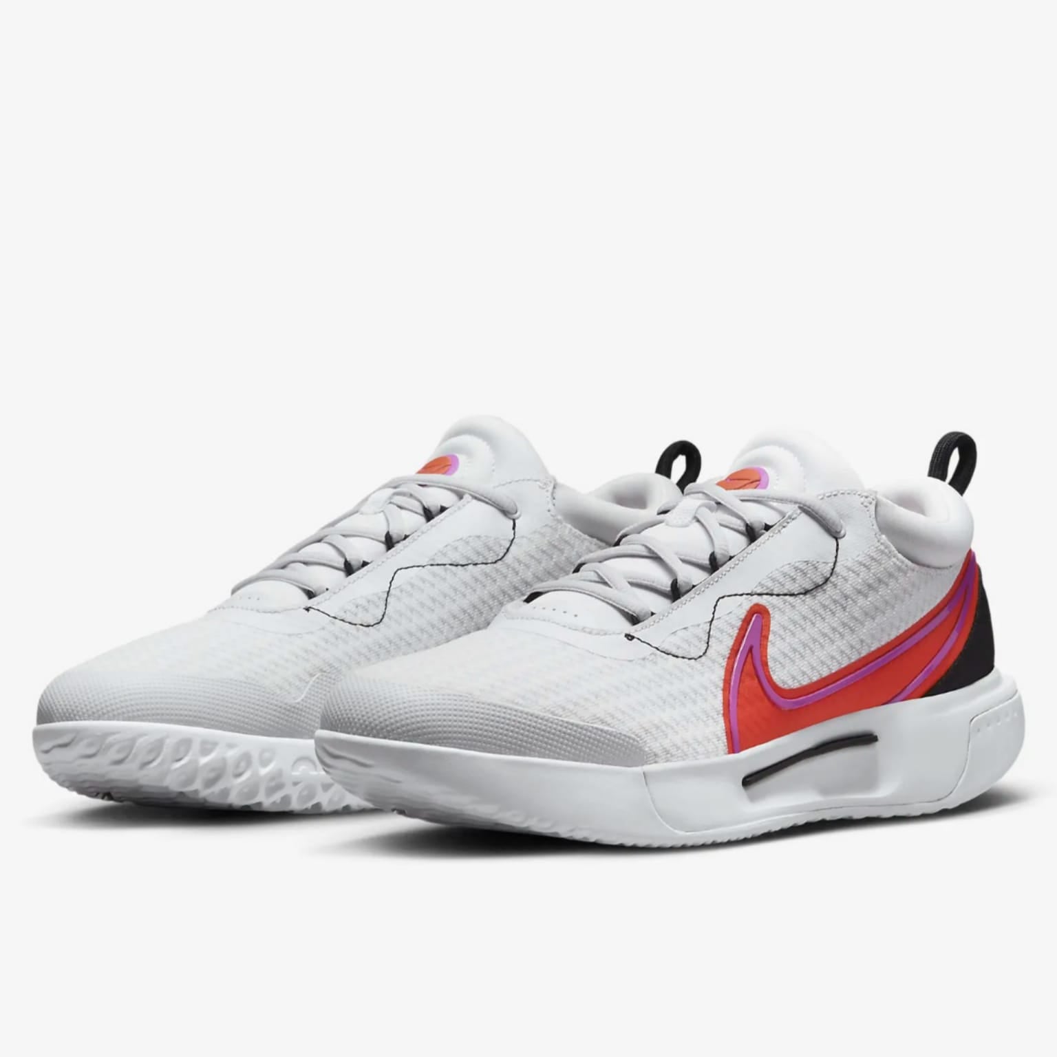 Tenis Nike Zoom Court Pro HC  (Blanco/Negro/Sueño fucsia/Rojo picante)