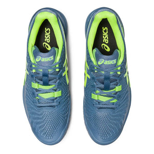 Tenis Asics Gel Resolution 9 (Steel Blue/Hazard Green)