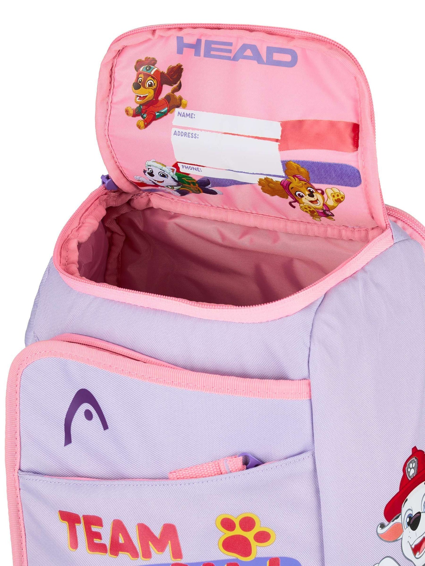 Backpack Head Paw Patrol Purple