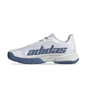Tenis Adidas Barricade K Junior (Blanco/Azul Opaco)
