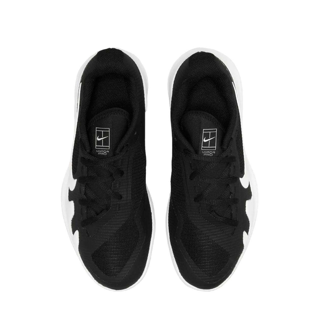 Tenis Nike Court Vapor Pro Junior (Negro/Blanco)