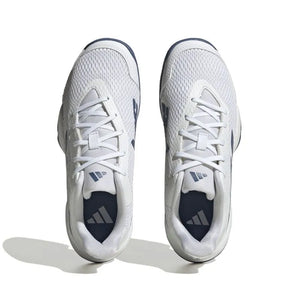 Tenis Adidas Barricade K Junior (Blanco/Azul Opaco)