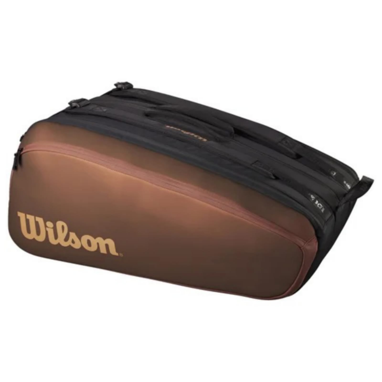 Maleta Wilson Super Tour Pro Staff R15 V14 (Marrón/Dorado/Negro)