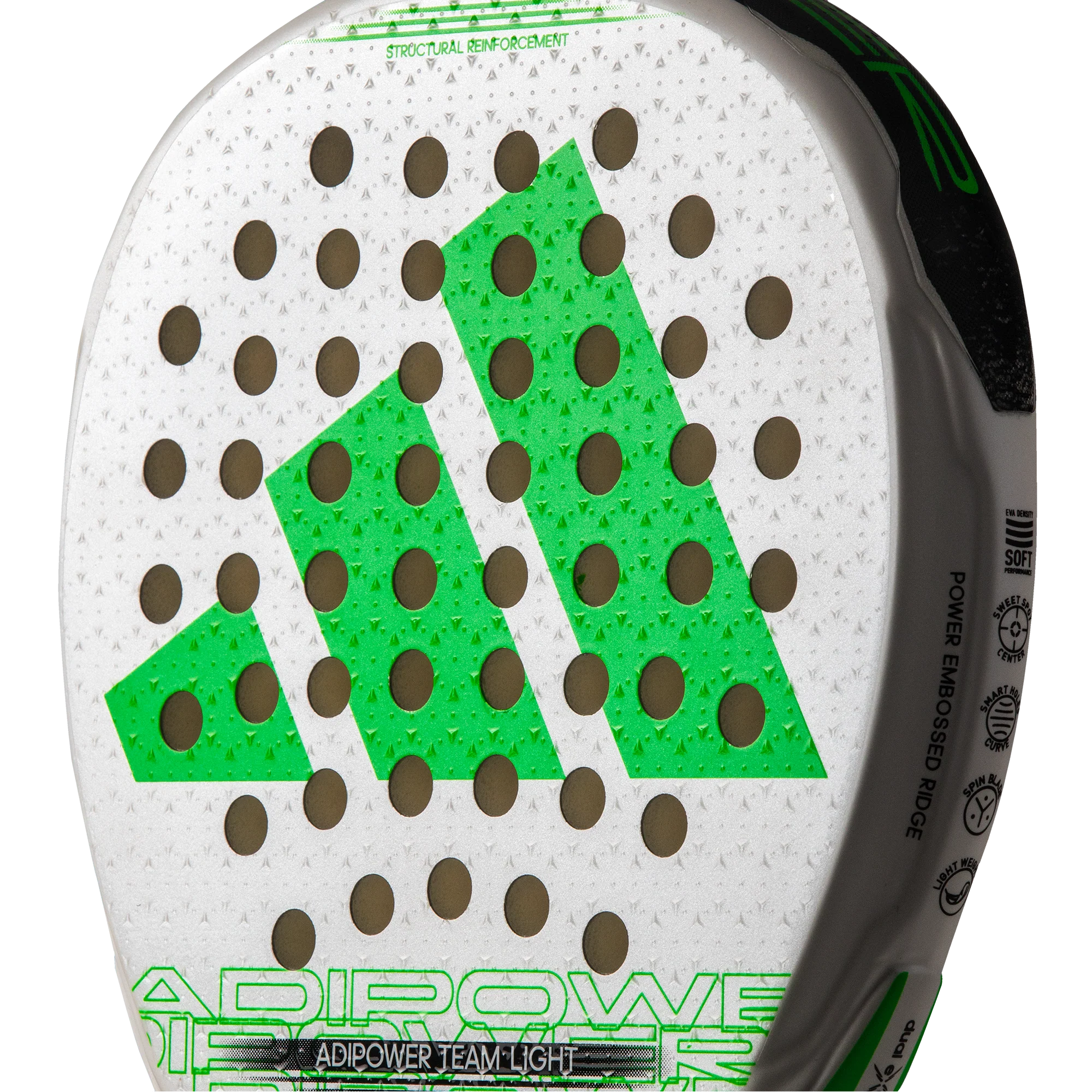Pala Adidas Adipower Team Light 3.3 (345-360g) Blanco/verde