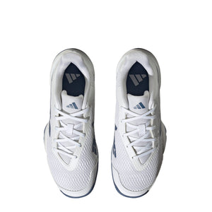 Tenis Adidas Barricade K Junior (Blanco/Azul Opaco)