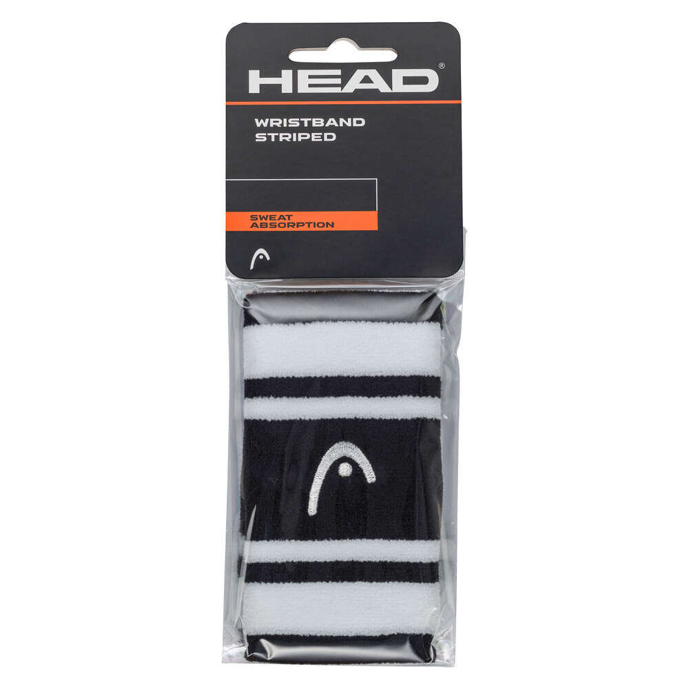 Muñequera Head Striped (Black/White 5)