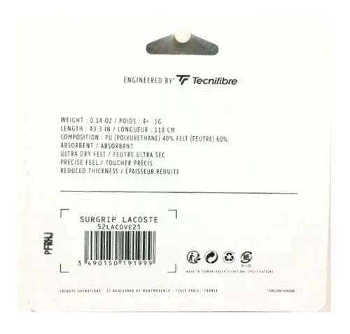 Overgrip Lacoste (0.5 mm)