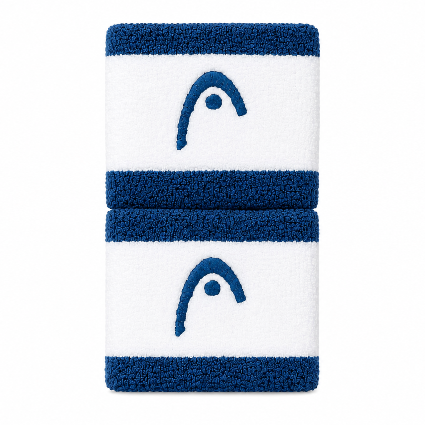 Muñequera Head Wristband Striped TW Teal White 2.5"