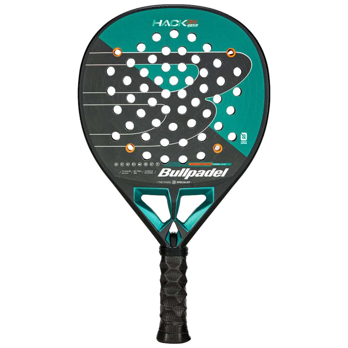 Pala Bullpadel Hack 04 Hybrid (365-375g.) Paquito Navarro 2025