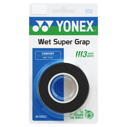 Overgrip Yonex Super Grap 3 Piezas Negro