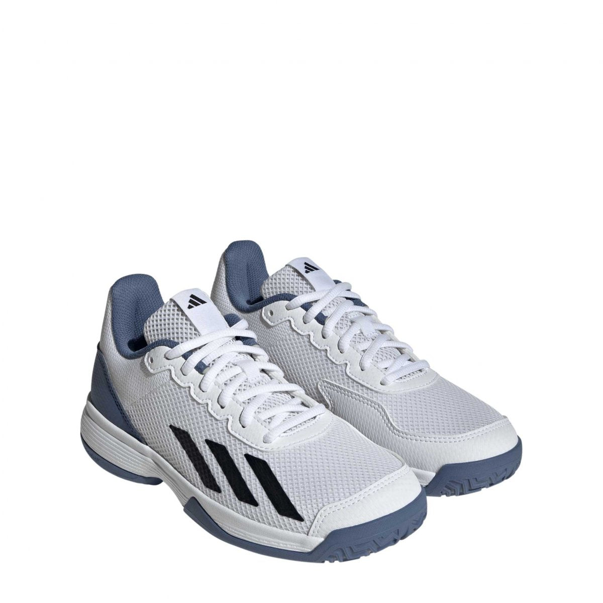 Tenis Adidas CourtFlash Junior (Blanco/Azul) IG9536