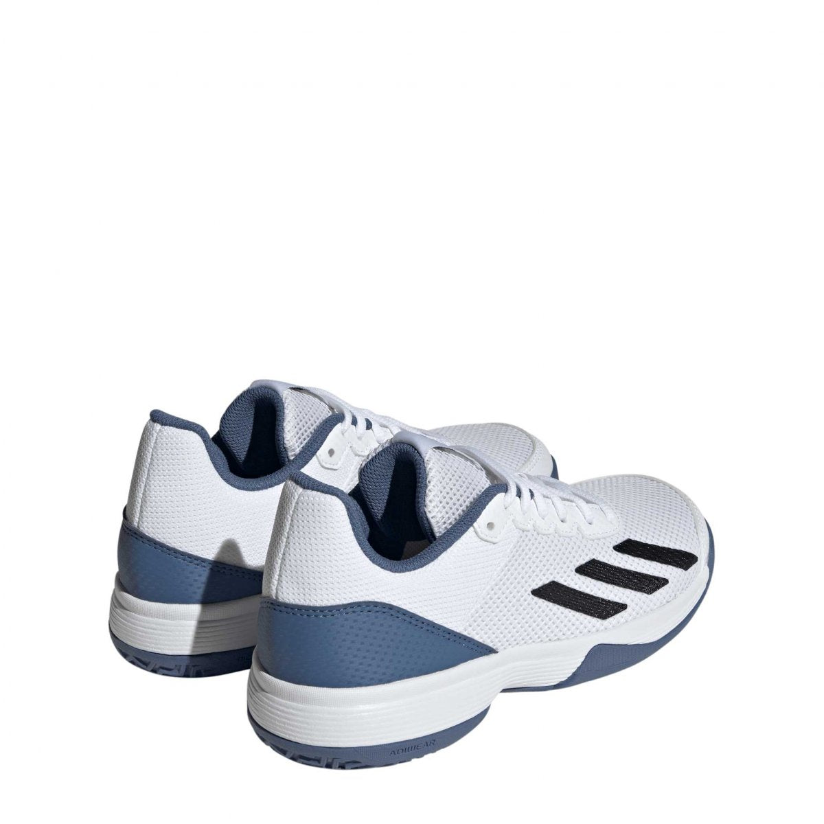 Tenis Adidas CourtFlash Junior (Blanco/Azul)