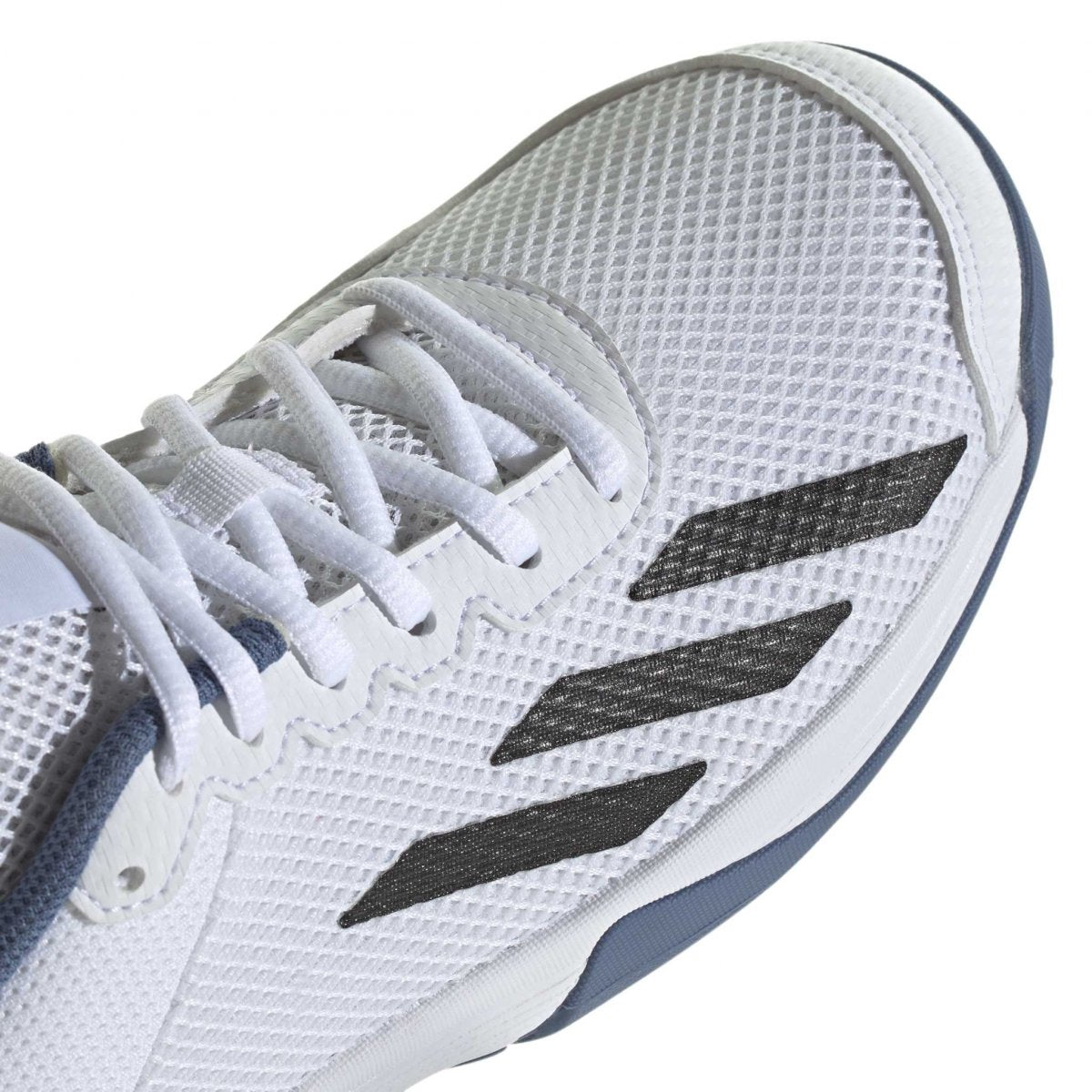 Tenis Adidas CourtFlash Junior (Blanco/Azul)