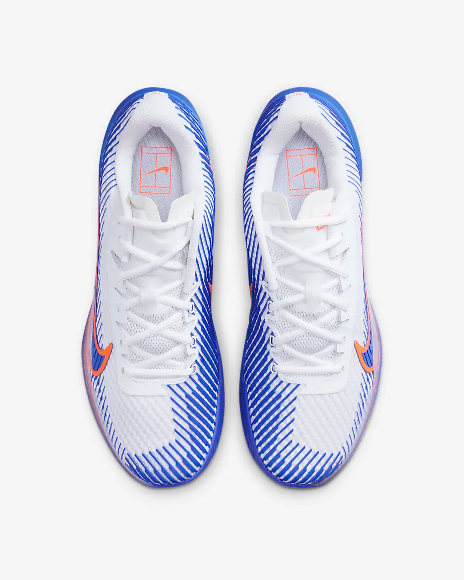 Tenis Nike Vapor 11 (Blanco/Azul/Naranja)