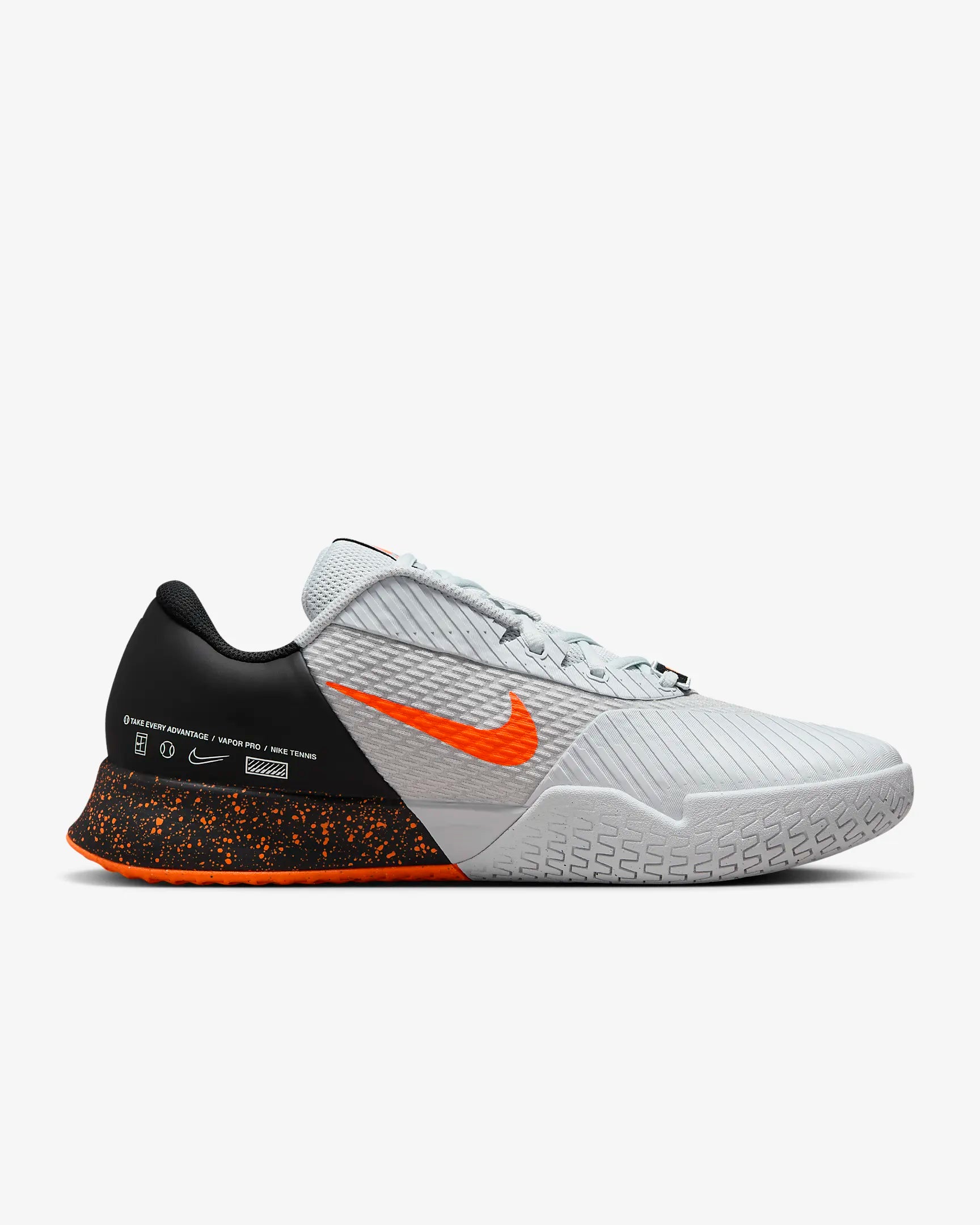 Tenis Nike Court Air Zoom Vapor Pro 2 Premium (Gris/Negro)
