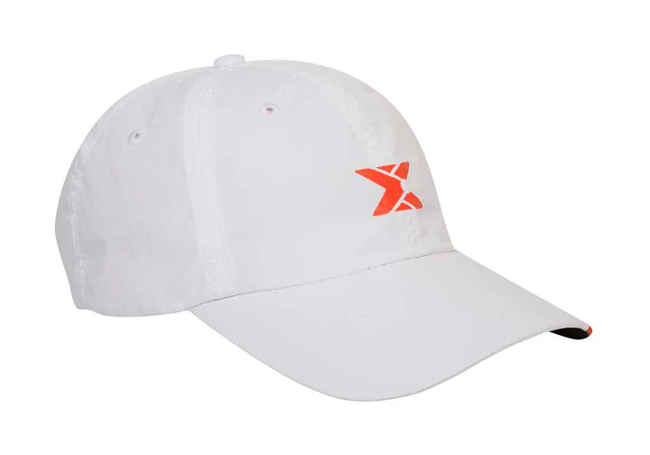 Gorra Nox Blanca Logo Rojo