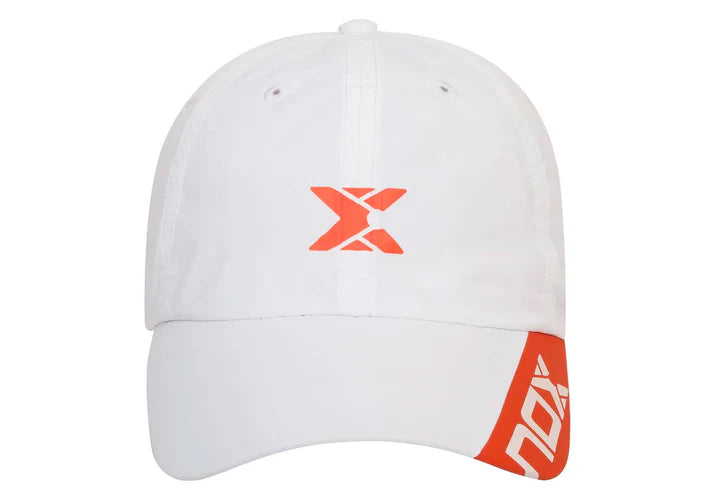 Gorra Nox Blanca Logo Rojo