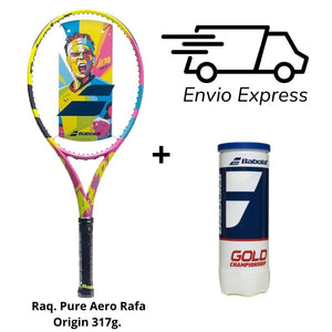 Raqueta Babolat Pure Aero Rafa Origin (317g.) + 1 Pel. Babolat Presurizada + Envio Gratis