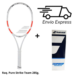 Raqueta Babolat Pure Strike Team (285g.) + 1 Pel. Babolat Sin Presión + Envio Gratis
