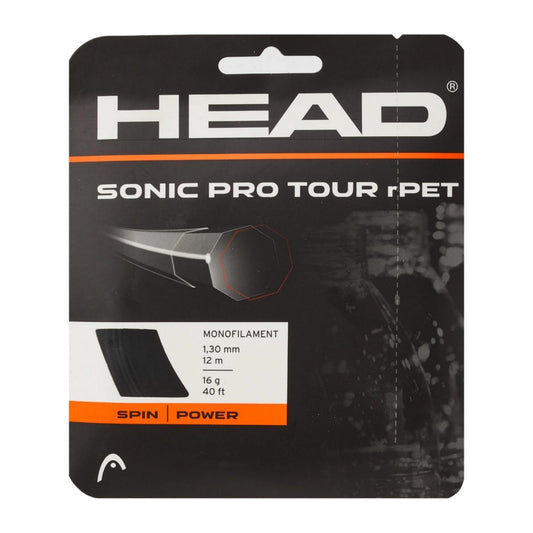 Set de Cuerda Head Sonic Pro Tour rPet Cal. 1.30 Black