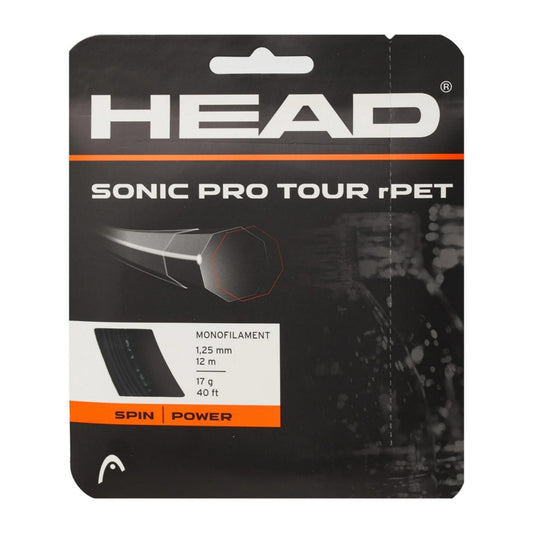 Set de Cuerda Head Sonic Pro Tour rPet Cal. 1.25 Black