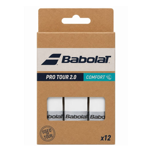 Paquete de Overgrip Babolat Pro Tour 2.0 x12 White