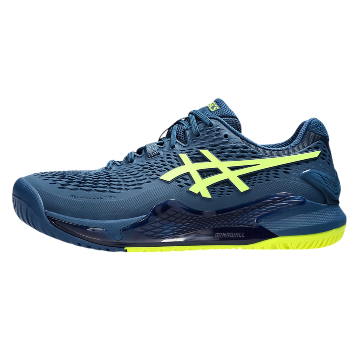 Tenis Asics Resolution 9 (Mako Blue/Safety Yellow)