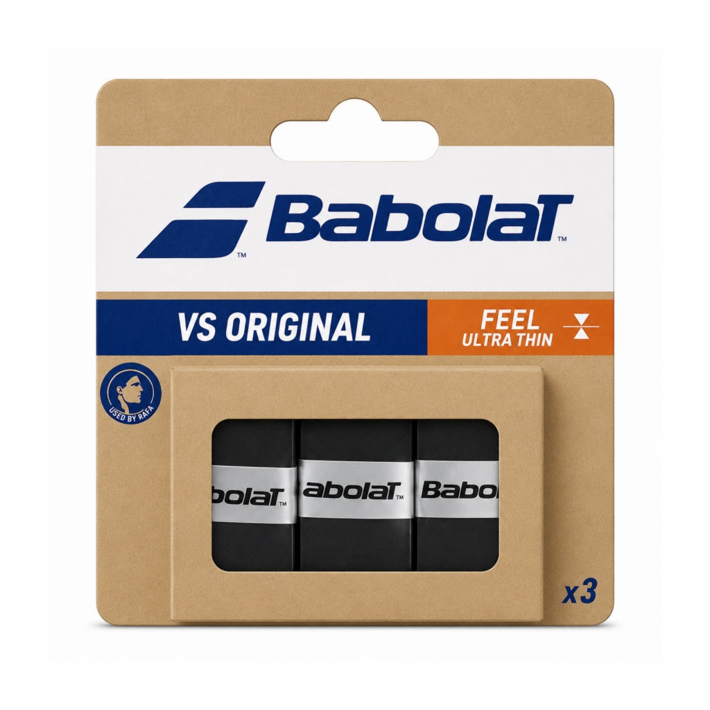 Overgrip Babolat VS Original Feel x3 Negro