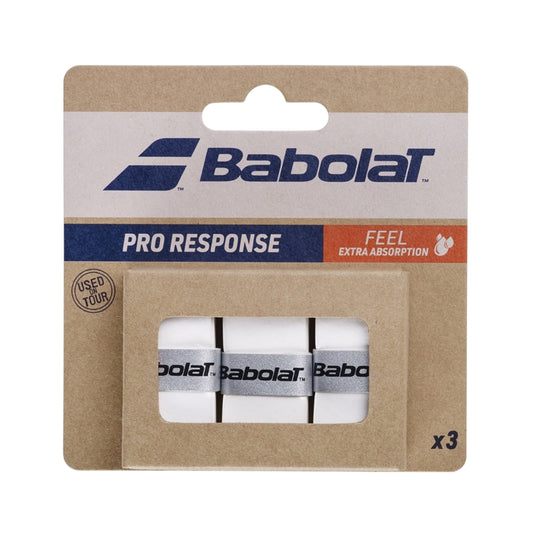 Overgrip Babolat Pro Response Feel x3 Blanco