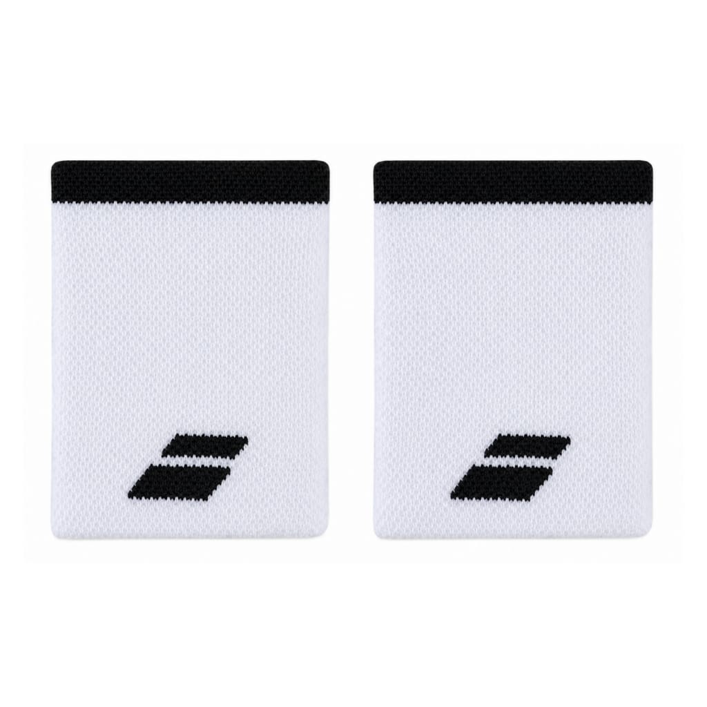 Muñequera Babolat Logo Jumbo Wristband (White/Black)