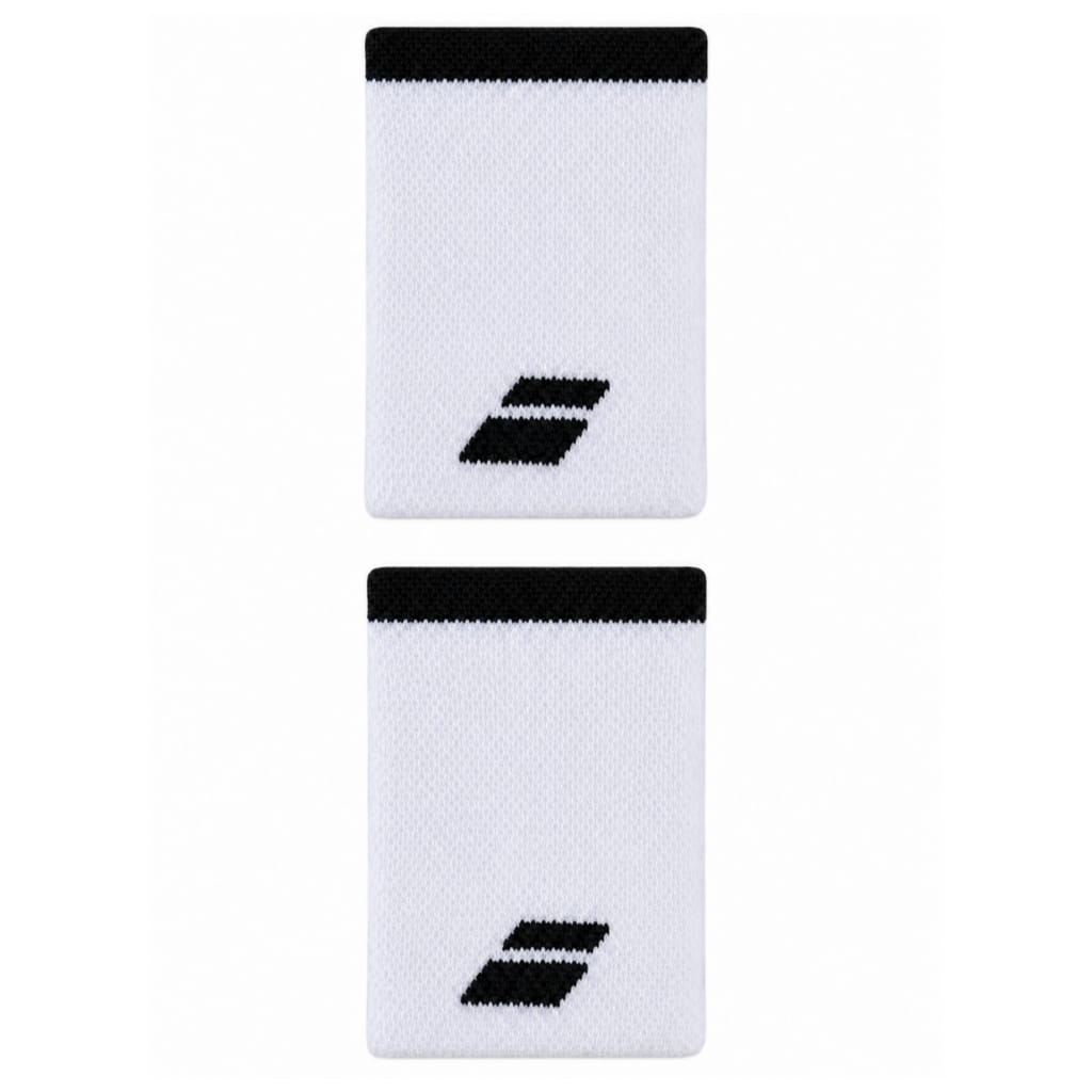 Muñequera Babolat Logo Jumbo Wristband (White/Black)