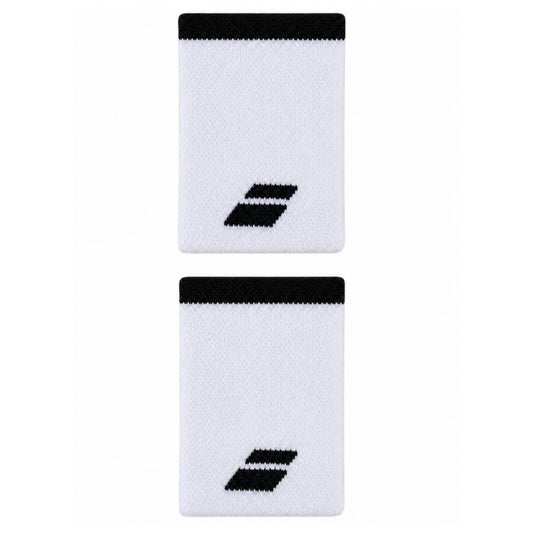 Muñequera Babolat Logo Jumbo Wristband (White/Black)