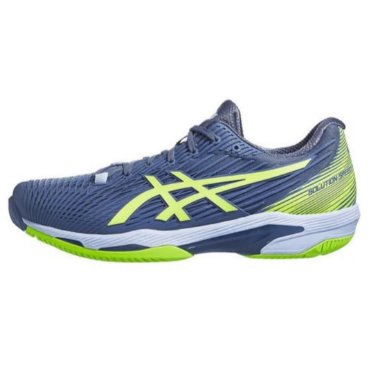 Tenis Asics Solution Speed FF 2 (Steel Blue/Hazard Green)