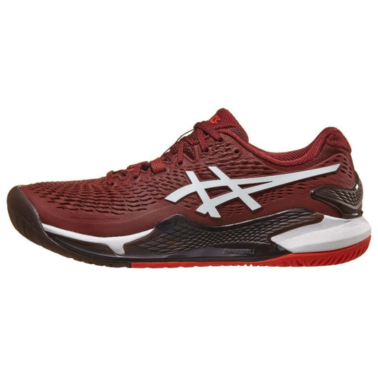 Tenis Asics Gel Resolution 9 (Antique Red/White)