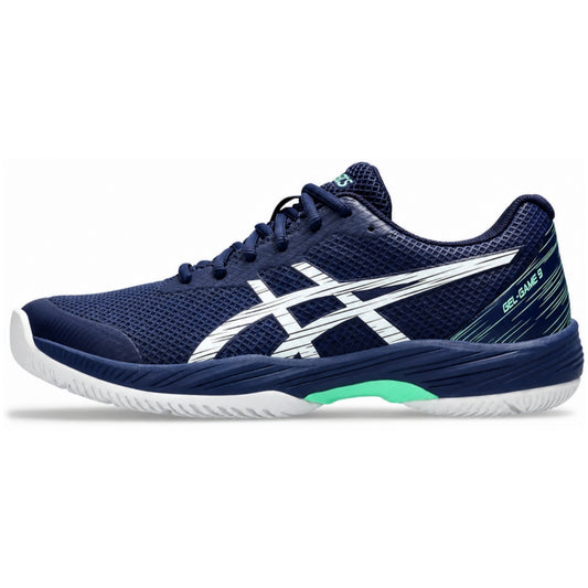 Tenis Asics Gel Game 9 (White/Blue Expanse)