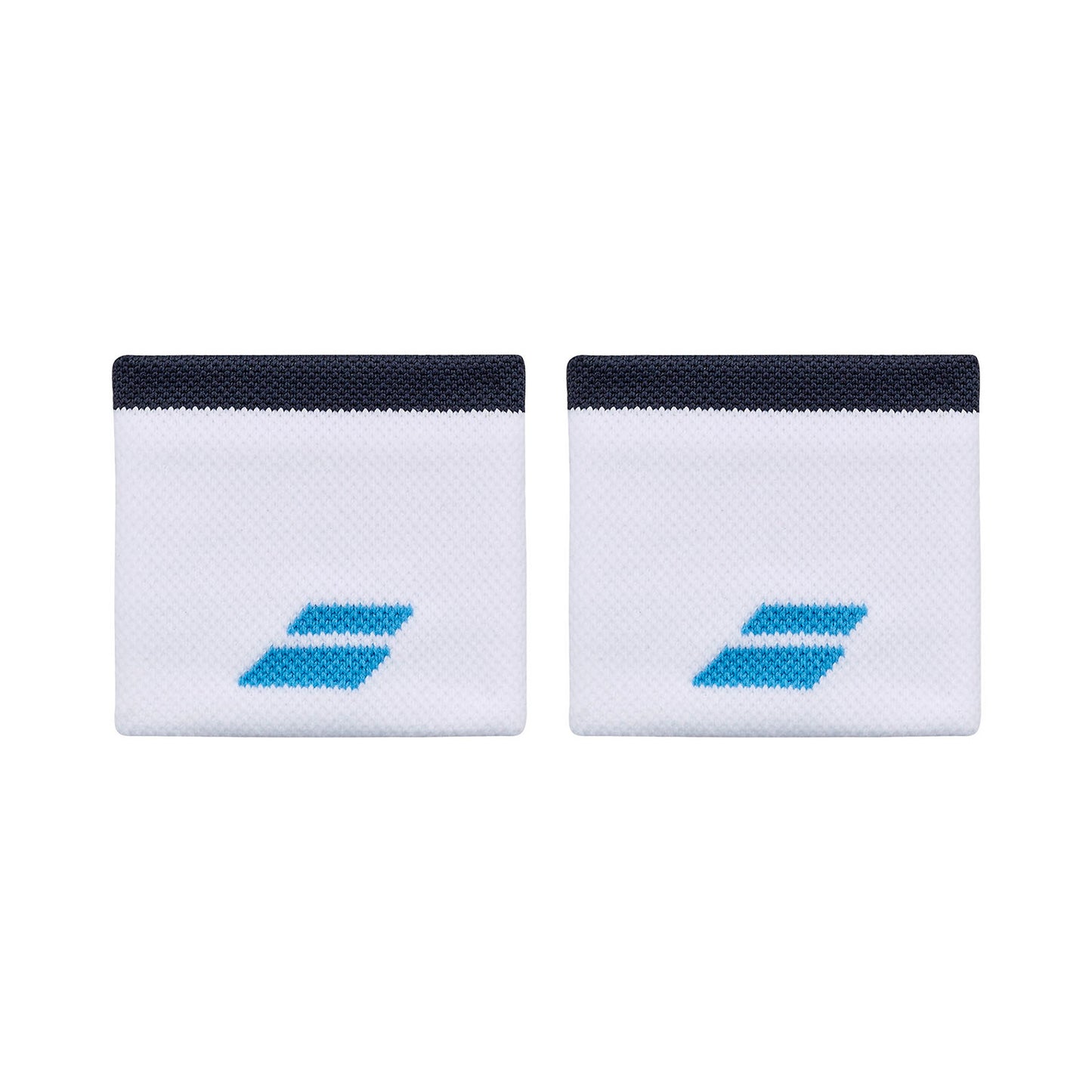 Muñequera Babolat Logo Wristband (White/Drive Blue)