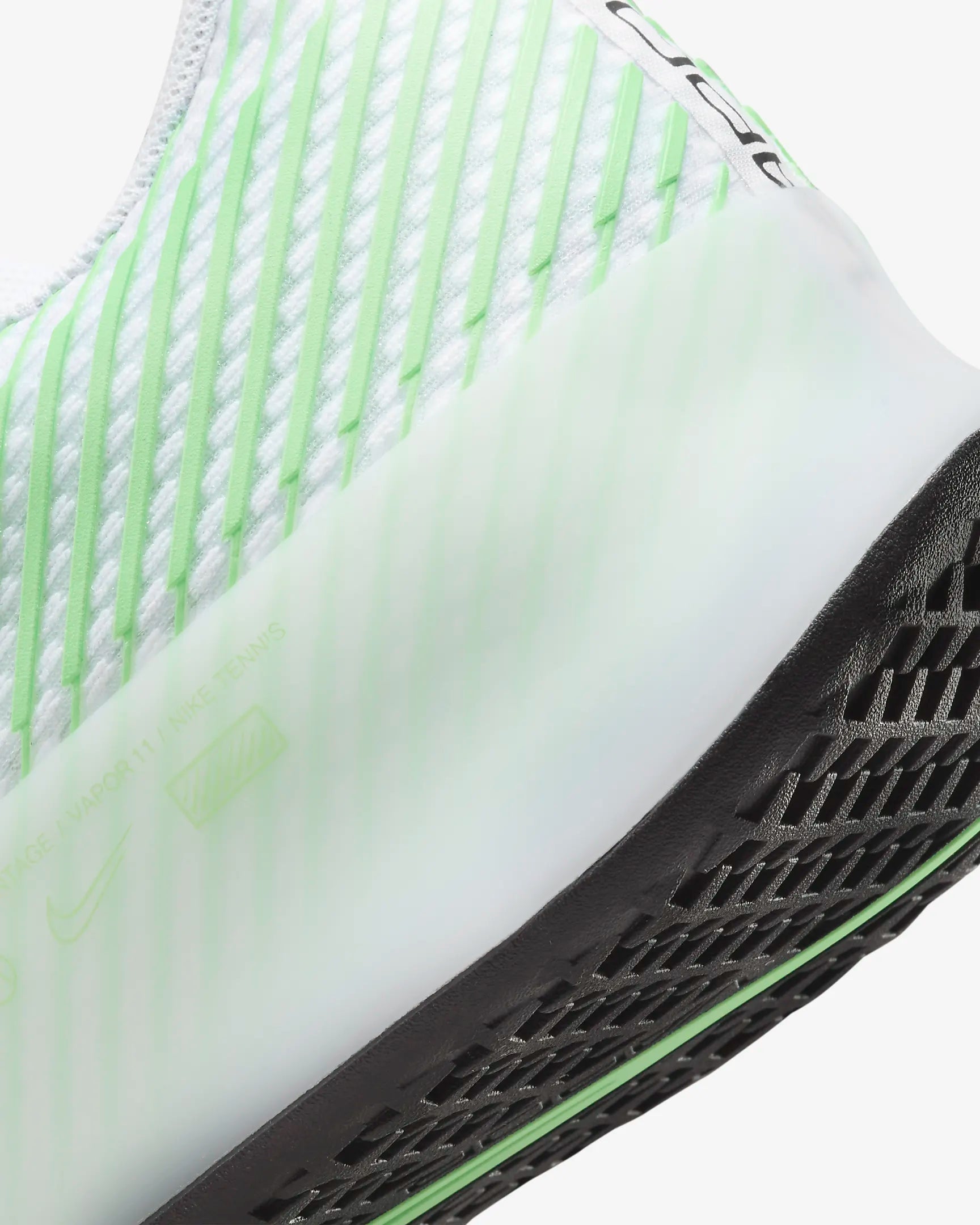 Tenis Nike Court Air Zoom Vapor 11 (Blanco/verde veneno)