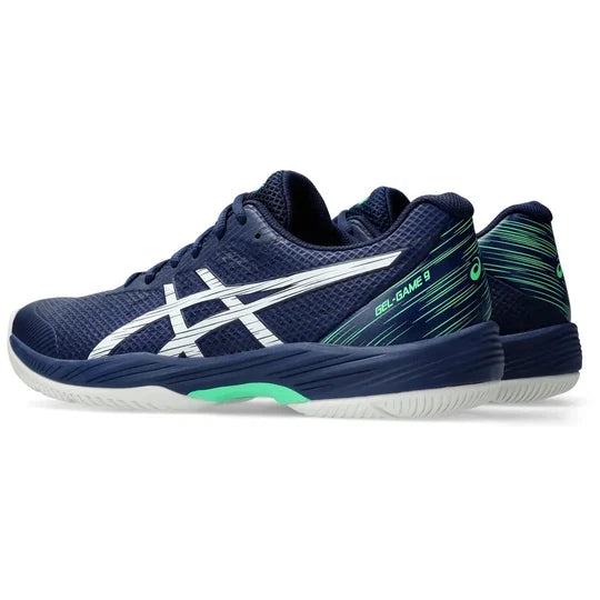 Tenis Asics Gel Game 9 (White/Blue Expanse)