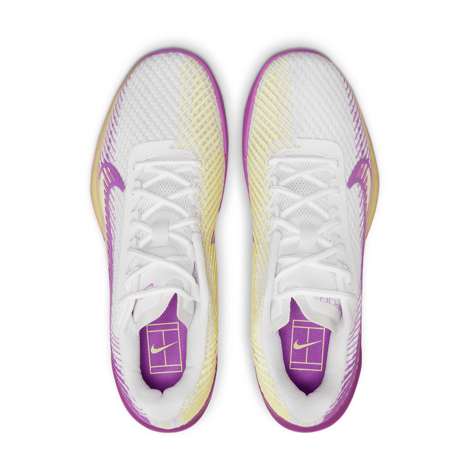 Nike Court Air Zoom Vapor 11 HC (White/Citron Tint/Fuchsia Dream/Black)