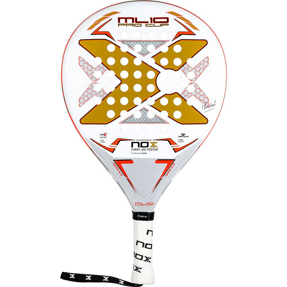Pala Nox ML10 Pro Cup Ultra Ligth by Miguel Lamperti (325g.) White/Red