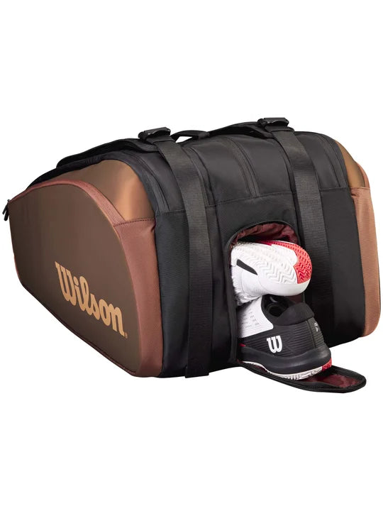 Maleta Wilson Super Tour Pro Staff R15 V14 (Marrón/Dorado/Negro)