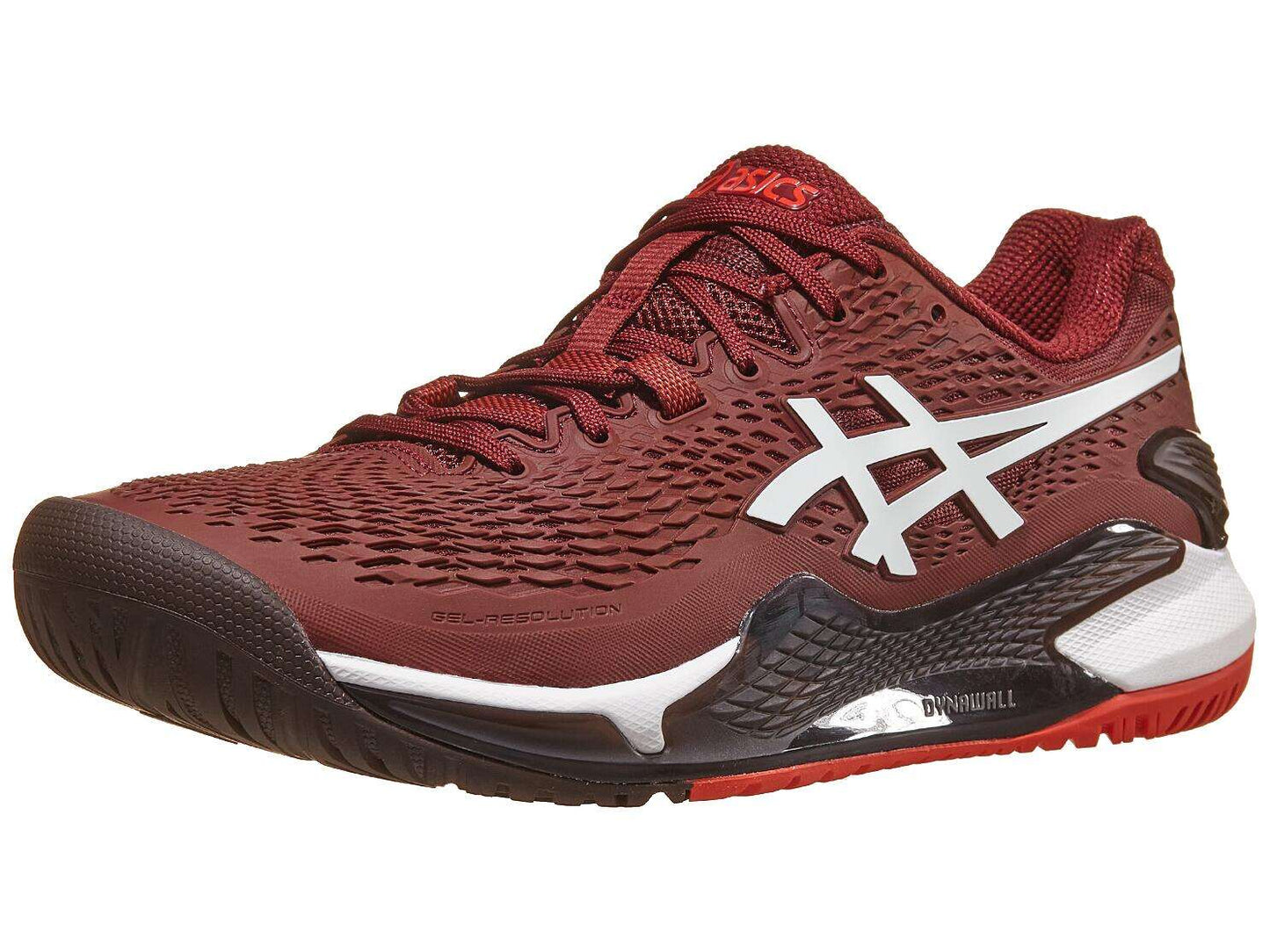 Tenis Asics Gel Resolution 9 (Antique Red/White)