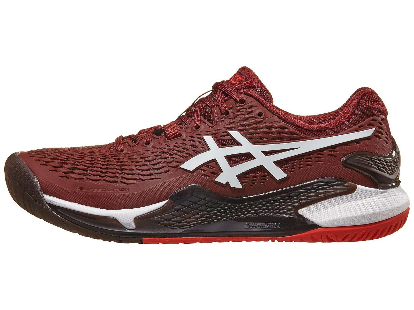 Tenis Asics Gel Resolution 9 (Antique Red/White)
