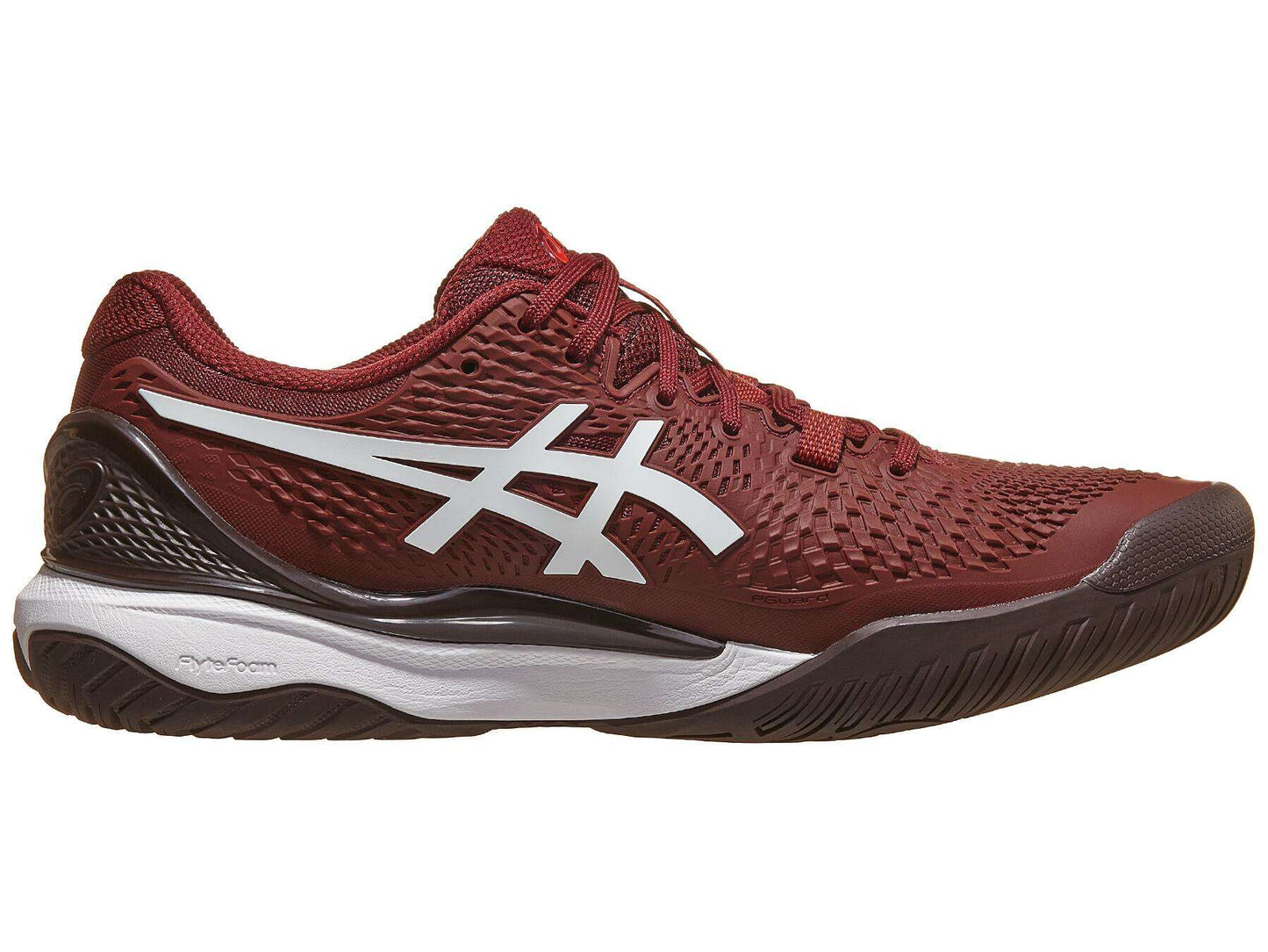 Tenis Asics Gel Resolution 9 (Antique Red/White)