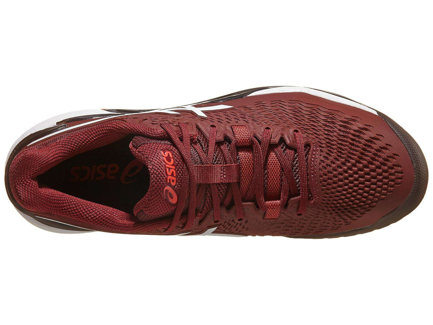Tenis Asics Gel Resolution 9 (Antique Red/White)