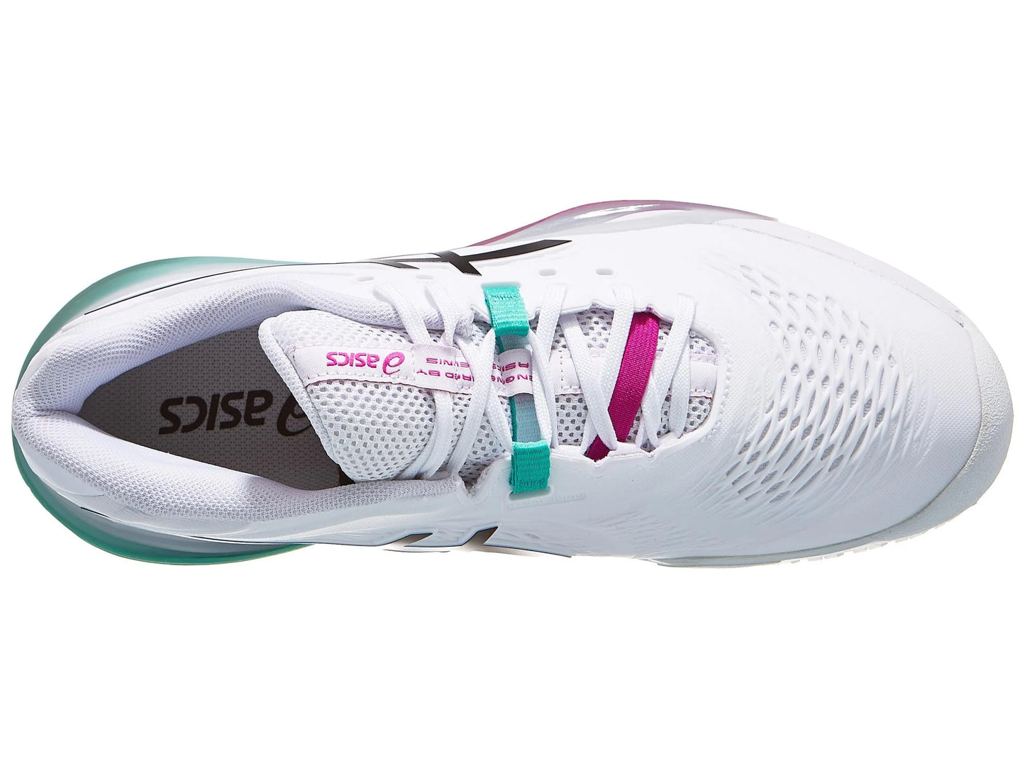 Tenis Asics Gel Resolution X (White/Aurora Green)