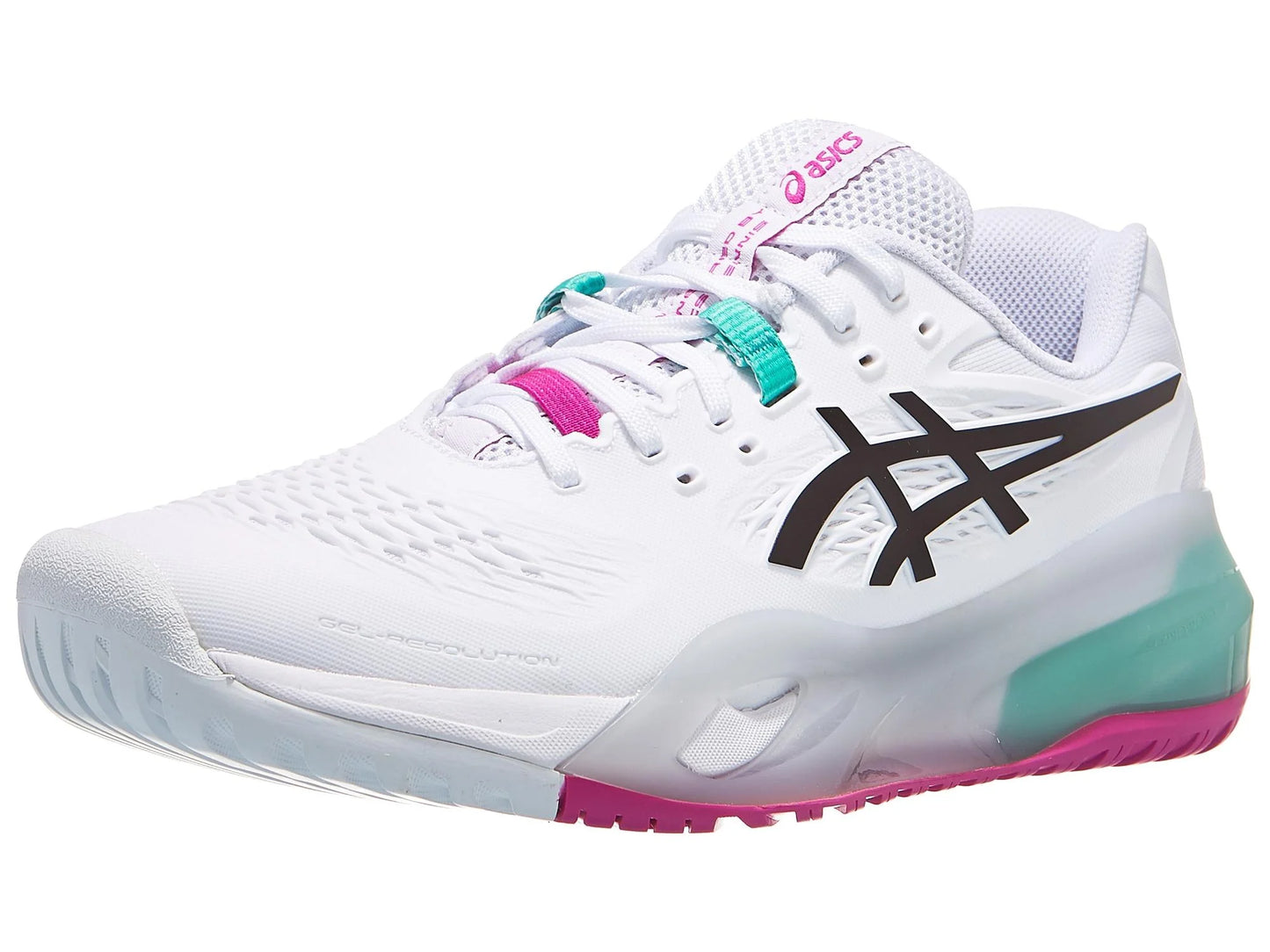 Tenis Asics Gel Resolution X (White/Aurora Green)